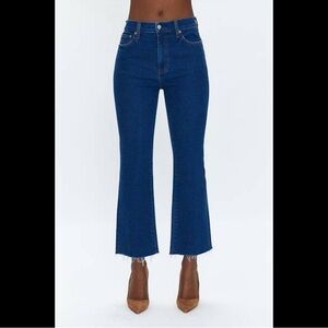 Pistola Lennon High Rise Boot Cut Crop in Waterloo Raw Hem